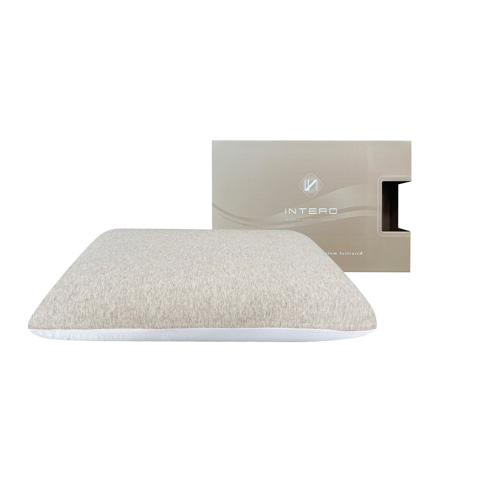 Intero Visco-AIR Premium BambooPRO Charcoal Memory Foam Pillow (Duo-Core)