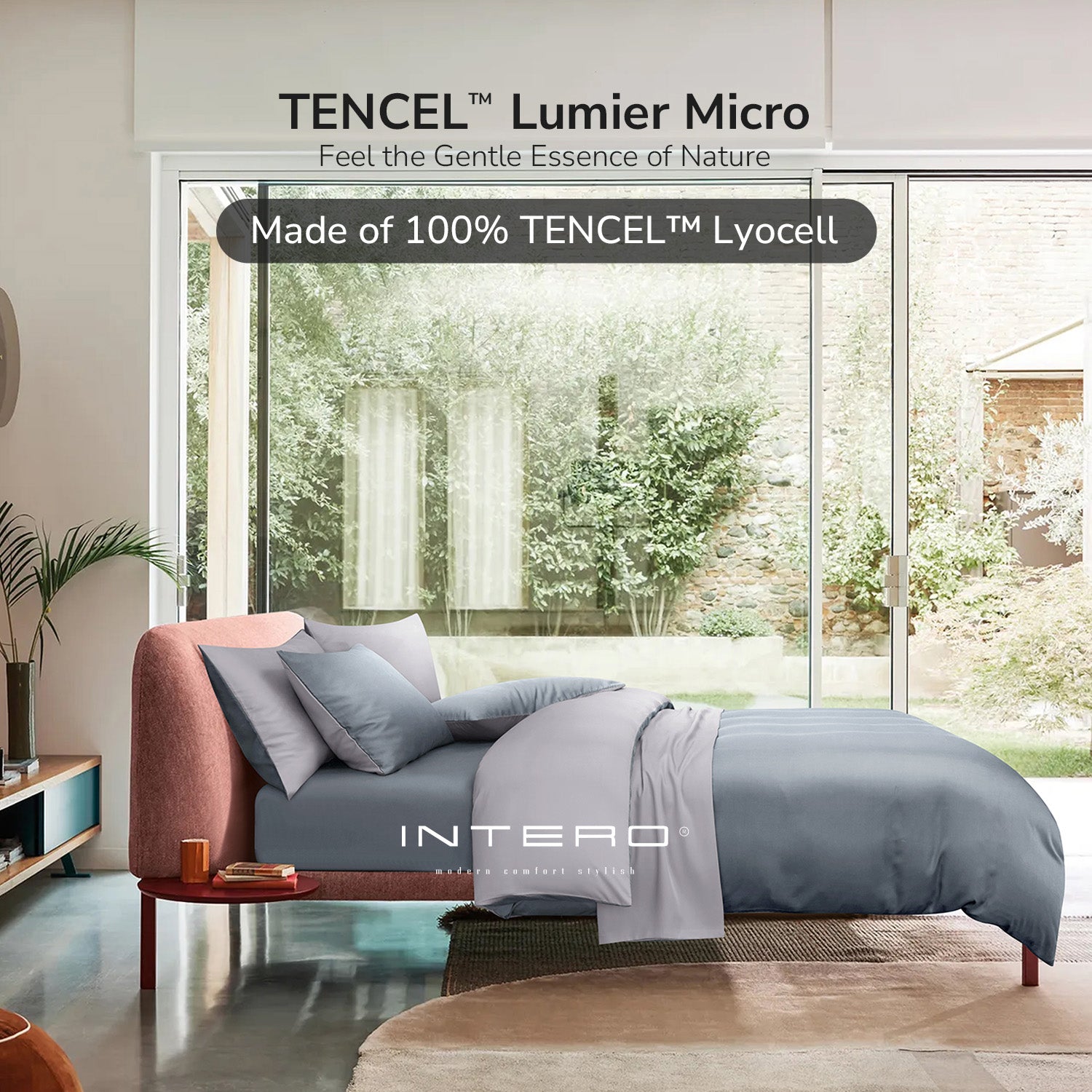 Intero I Lumier Micro I TENCEL™ Solid 1300 Thread Count Eniz 4.0 I Bed Set | Fitted Sheet | Soft & Comfort