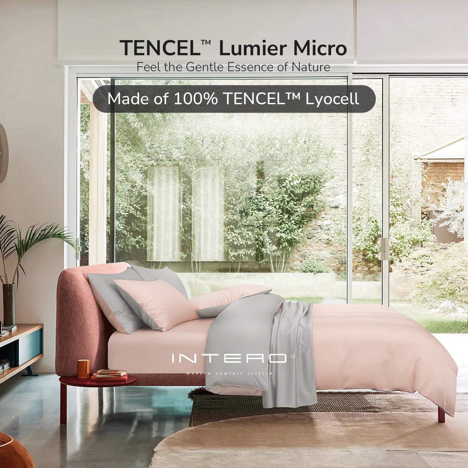 Intero I Lumier Micro I TENCEL™ Solid 1300 Thread Count Eniz 4.0 I Bed Set | Fitted Sheet | Soft & Comfort