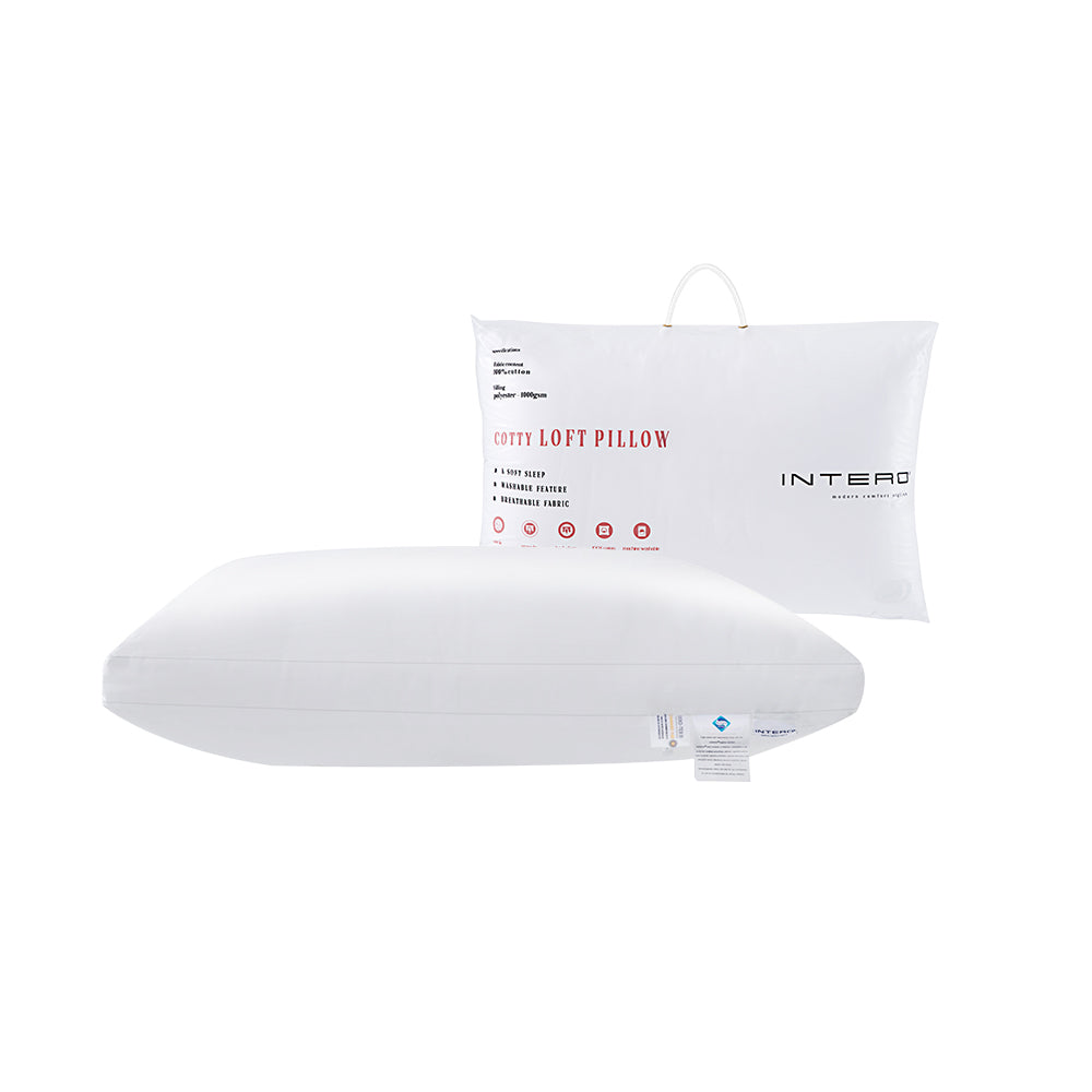 Intero Cotty Vacuum Packed Luxury Fiber/Loft Pillow