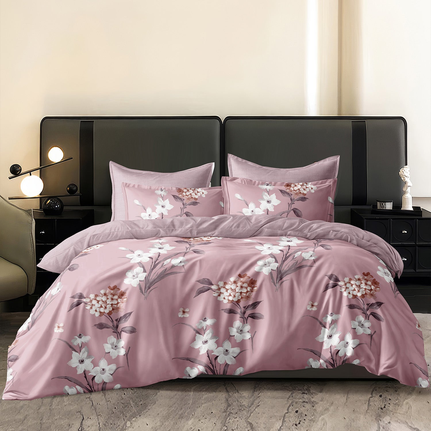 Hillcrest I 988TC ComfyLux I Printed Fitted Sheet Set - Joyous