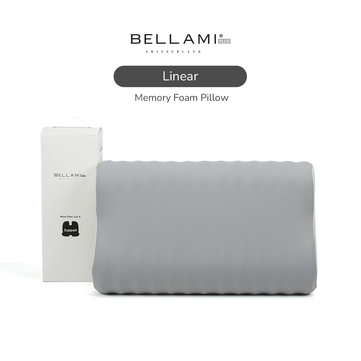 Bellami Plus Tech Series Linear Memory Foam Pillow