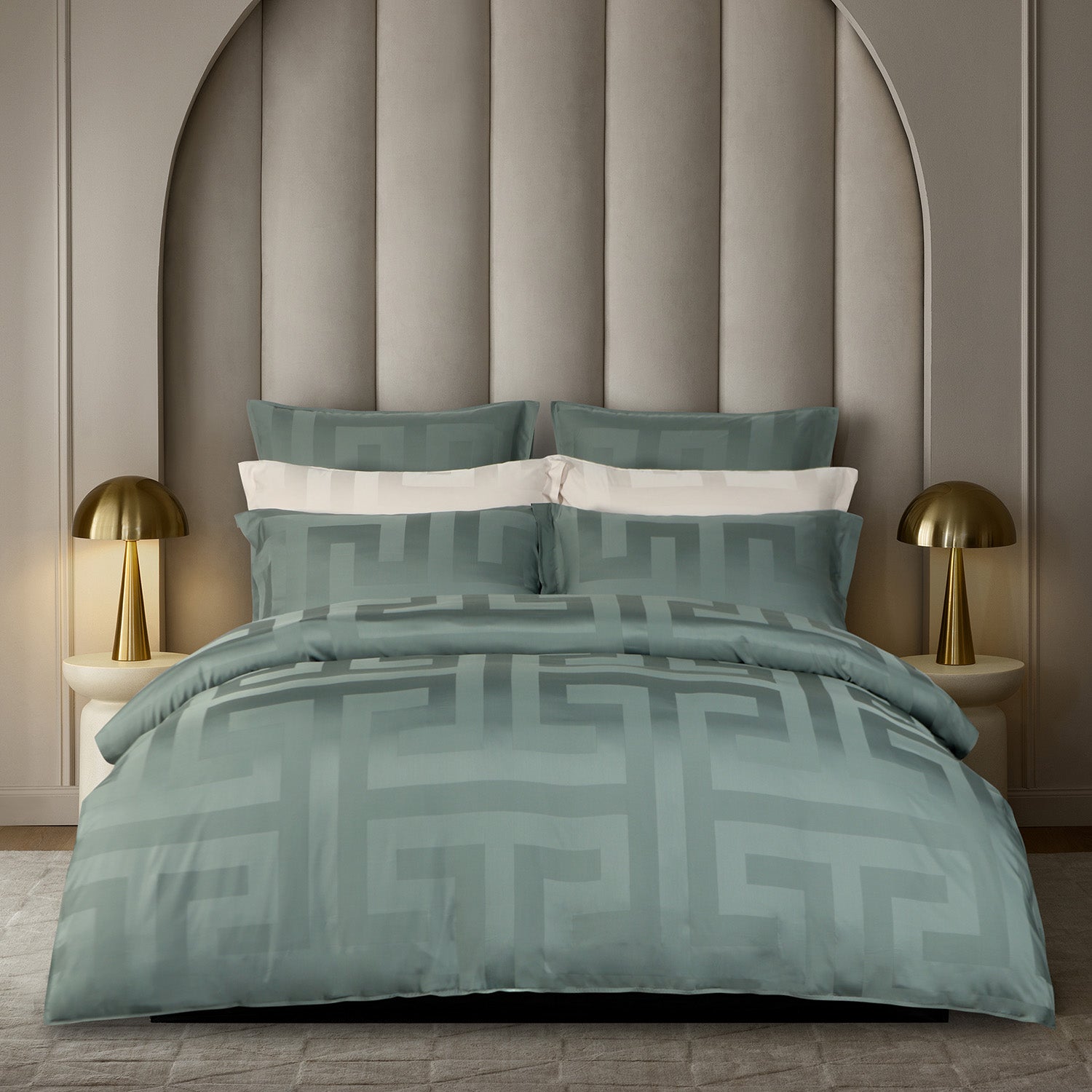 Intero | BambooPro Jac Beyond Thread Count | Toni Collection | Bed Set | Fitted Sheet | With Quilt Cover Set