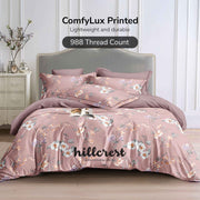 Hillcrest I 988TC ComfyLux I Printed Fitted Sheet Set - LuckyBloom