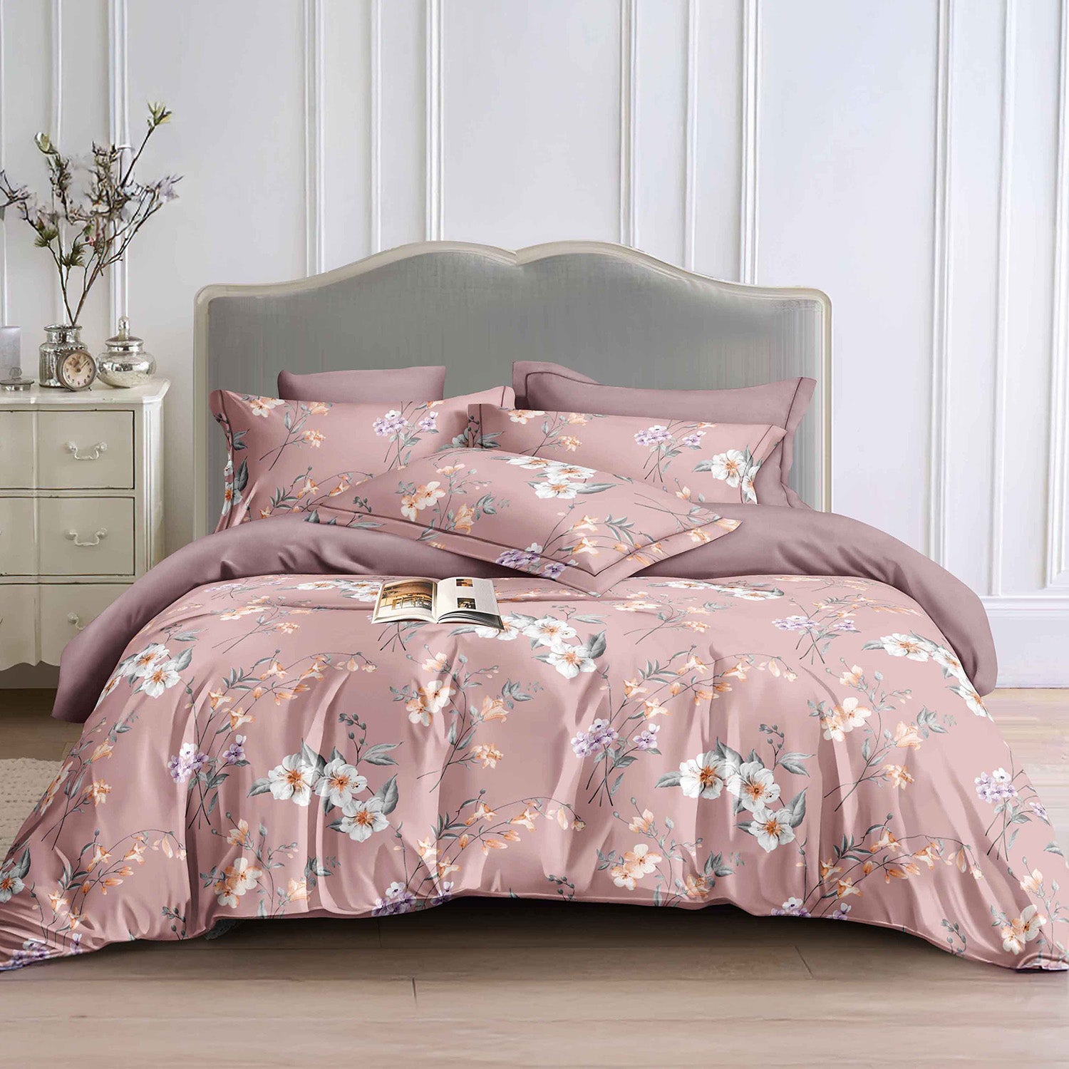 Hillcrest I 988TC ComfyLux I Printed Fitted Sheet Set - LuckyBloom