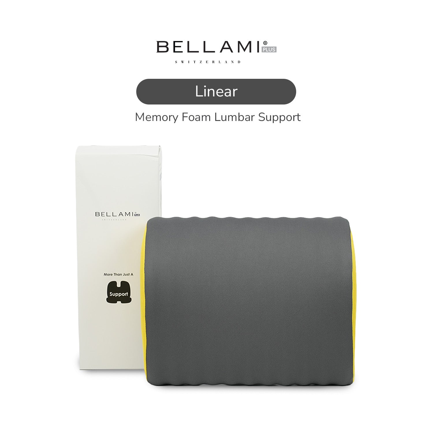 Bellami Plus Tech Series Linear Lumbar / Seat Memory Foam Cushion