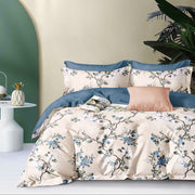 Hillcrest I 988TC ComfyLux I Printed Fitted Sheet Set - Magonolia