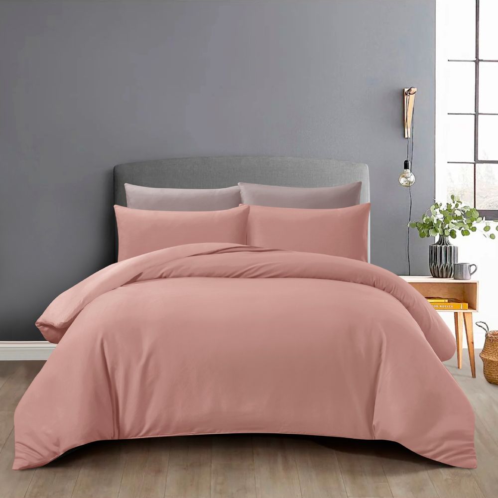 Hillcrest I ComfyLux Solid I 988TC I Fitted Sheet Set I Pillow Case I Bolster Case I No Quilt Cover - 6 Colours