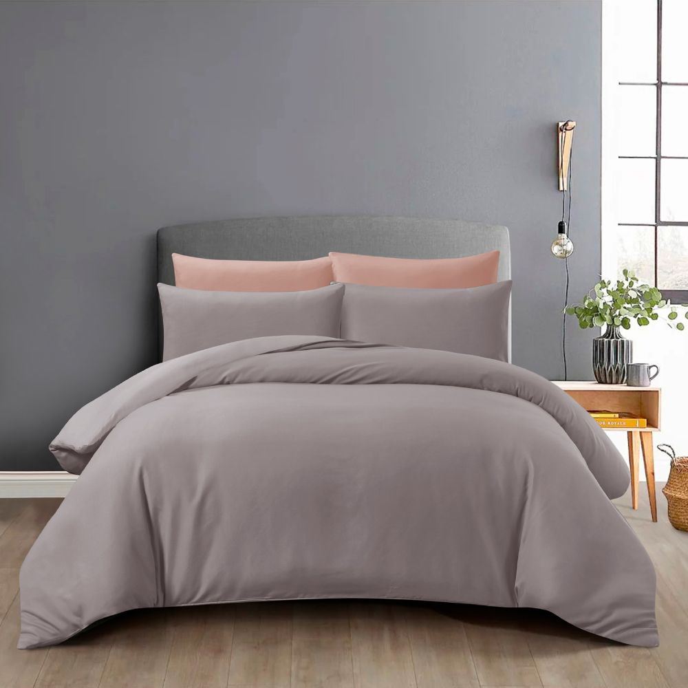 Hillcrest I ComfyLux Solid I 988TC I Fitted Sheet Set I Pillow Case I Bolster Case I No Quilt Cover - 6 Colours