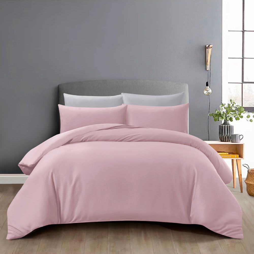 Hillcrest I ComfyLux Solid I 988TC I Fitted Sheet Set I Pillow Case I Bolster Case I No Quilt Cover - 6 Colours