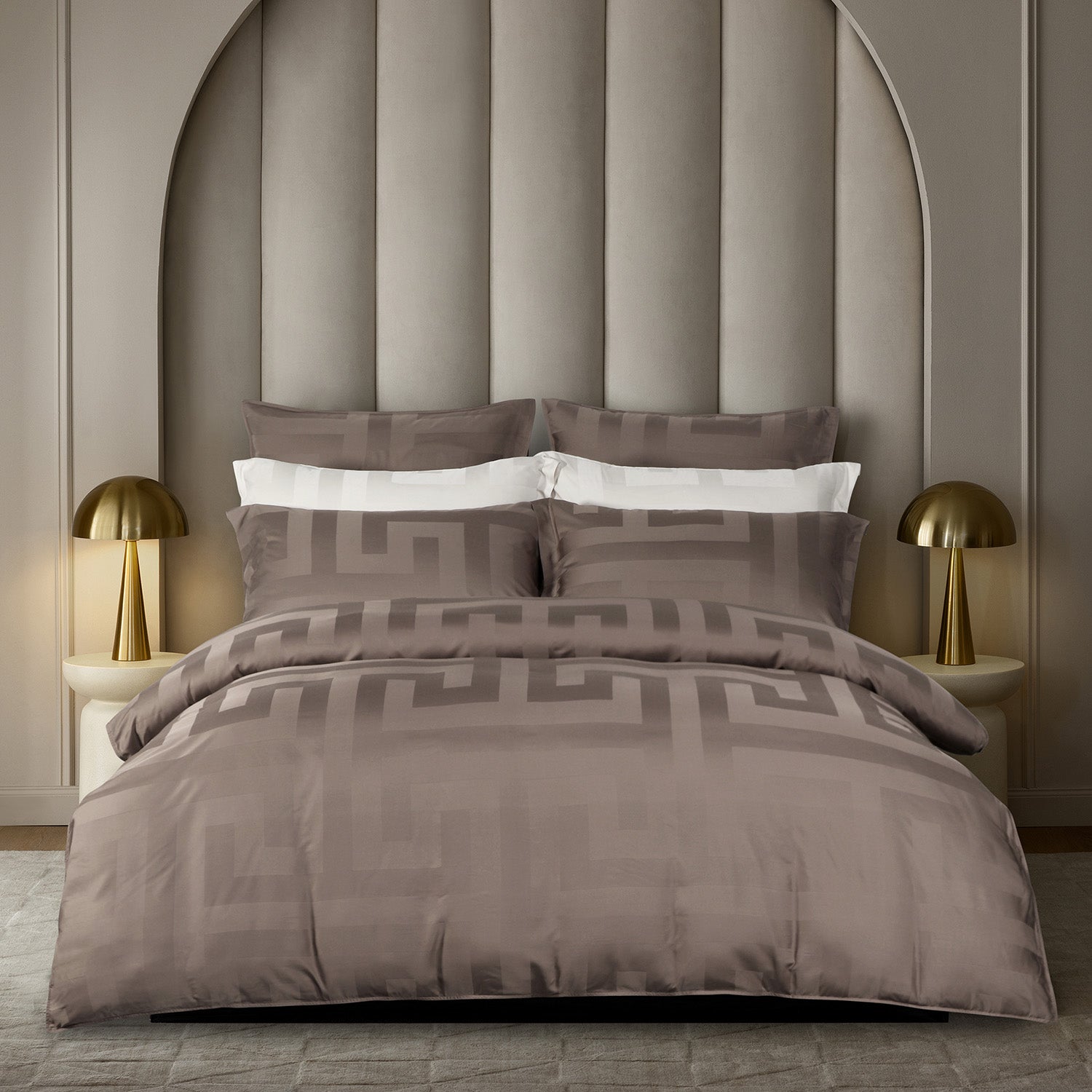 Intero | BambooPro Jac Beyond Thread Count | Toni Collection | Bed Set | Fitted Sheet | With Quilt Cover Set