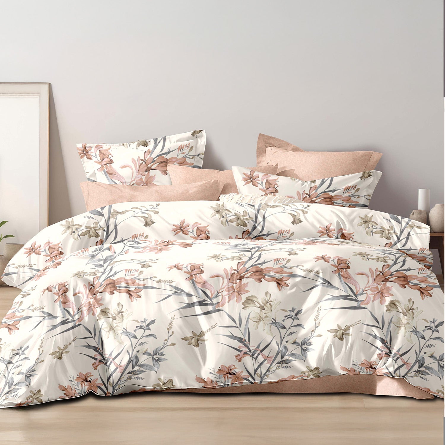 Hillcrest I 988TC ComfyLux I Printed Fitted Sheet Set - Noble