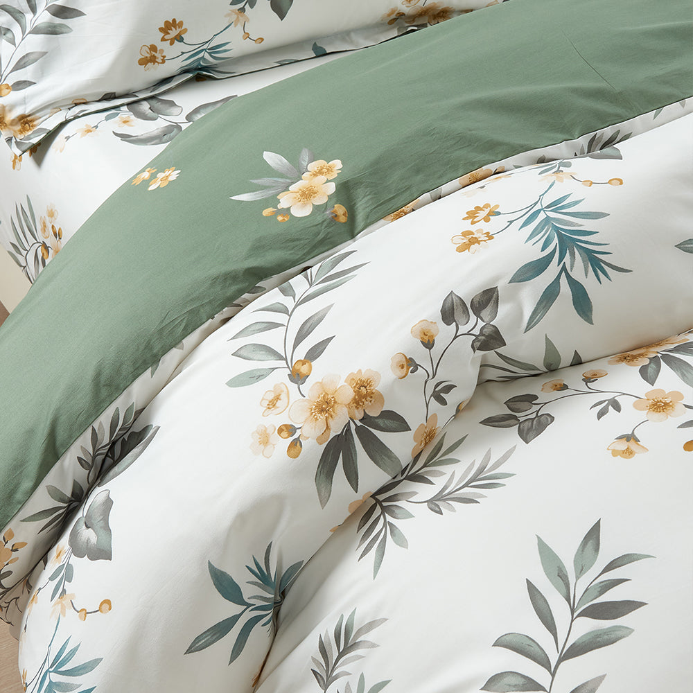 Marie Claire I Lumine 100% Combed Cotton I 1000TC I Fitted Sheet Set I Bed Set - Olive