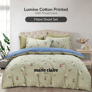 Marie Claire I Lumine 100% Combed Cotton I 1000TC I Fitted Sheet Set I Bed Set - Poppy