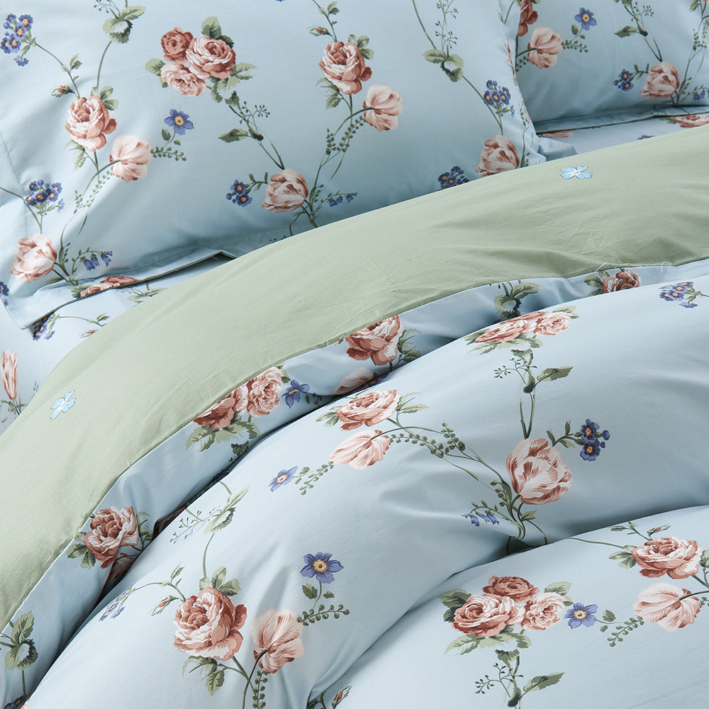 Marie Claire I Lumine 100% Combed Cotton I 1000TC I Fitted Sheet Set I Bed Set - Primrose