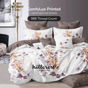Hillcrest I Group B ComfyLux Printed Microfiber I 988TC I Fitted Sheet Set I Summer Blanket I No Quilt Cover - Prosperity