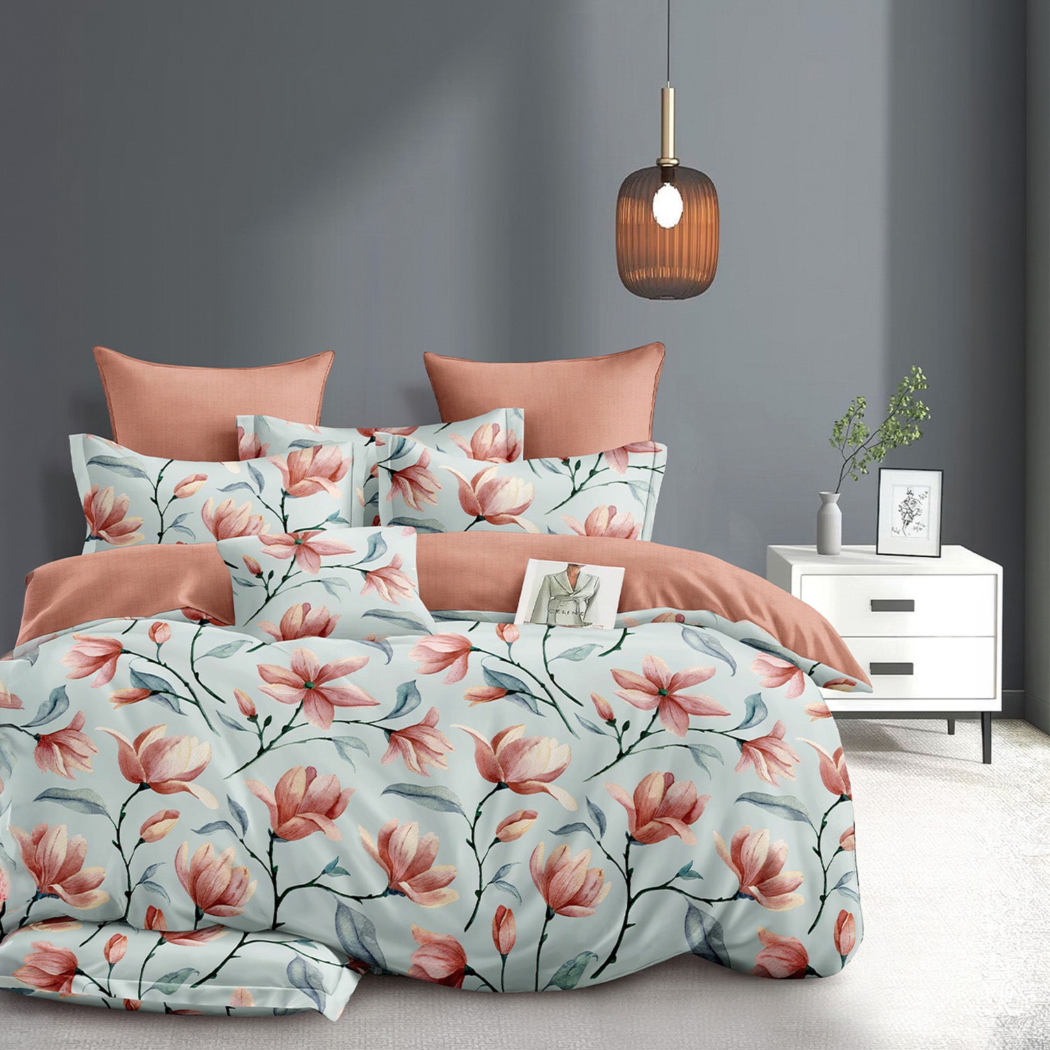 Hillcrest I 988TC ComfyLux I Printed Bedding Collection I Fitted Sheet Set - Petalux
