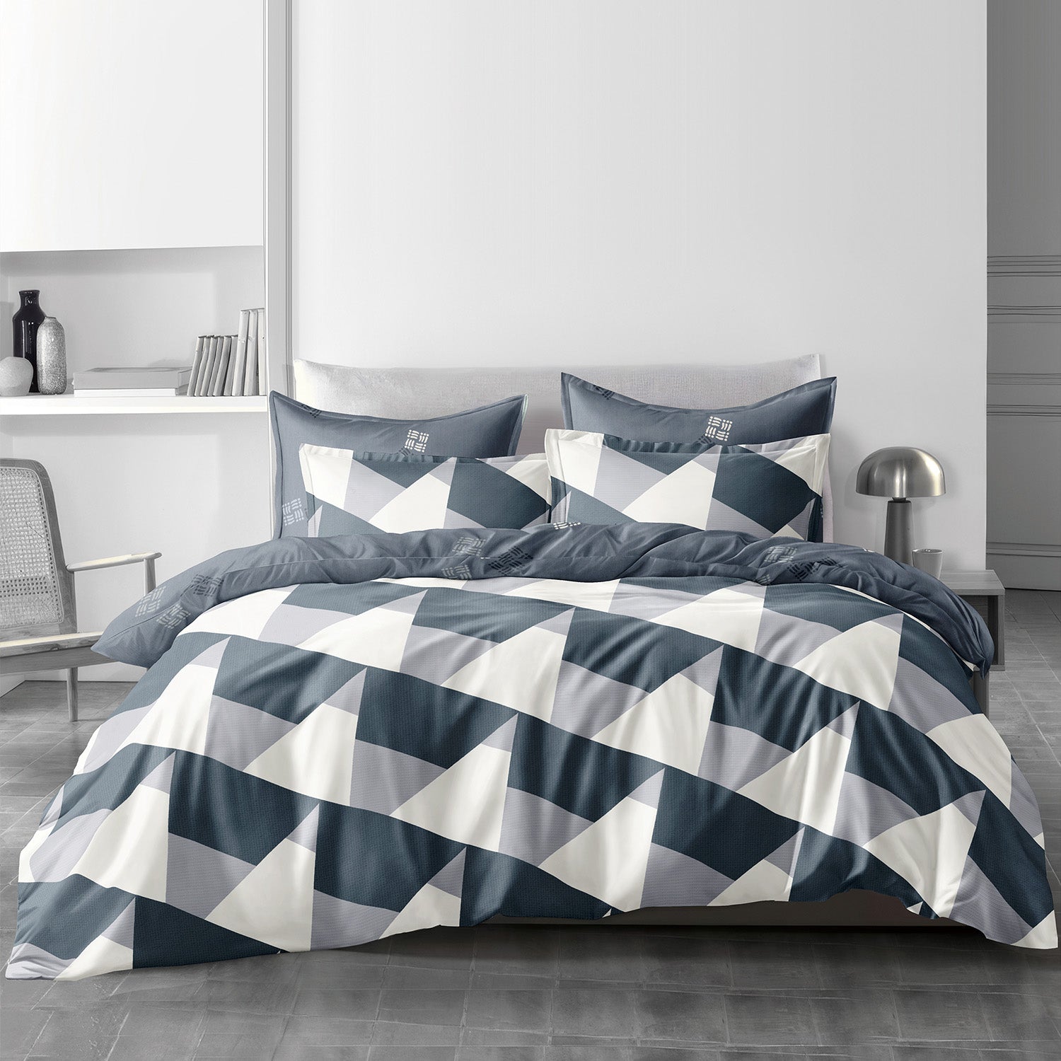 Hillcrest I 988TC ComfyLux I Printed Bedding Collection I Fitted Sheet Set I Summer Blanket - Prism