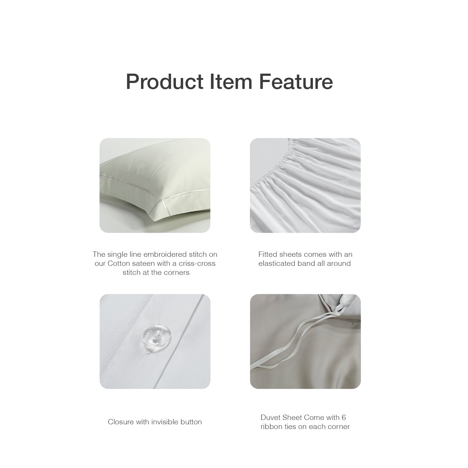 Bellami I Hotel Classic I 100% Egyptian Cotton I 1100 Thread Count I Athena I Bed Sheet Set