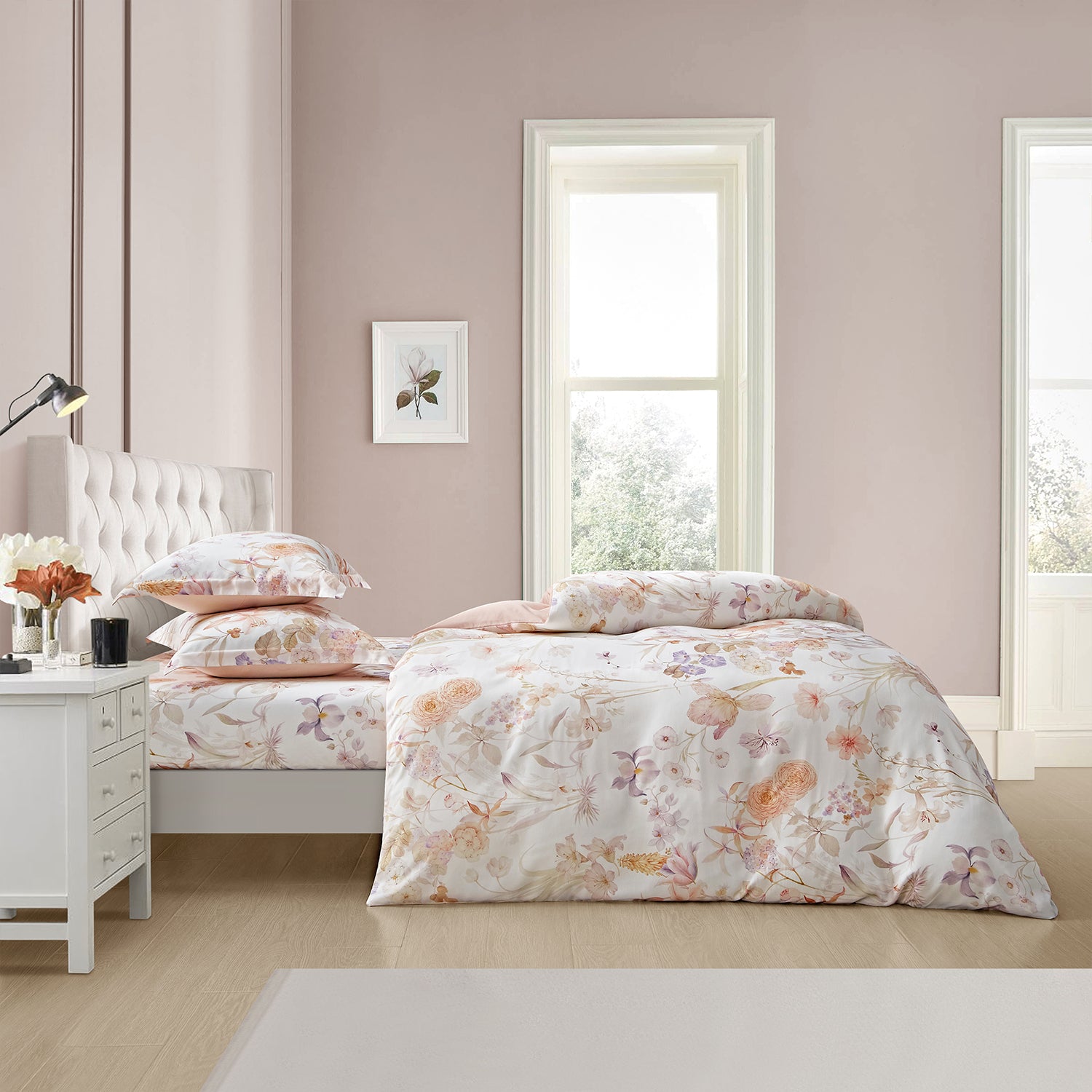 Marie Claire I MONTAIGNE I Lyocell Printed I 1000TC I Fitted Sheet I Bed Set - MC0425LY-02