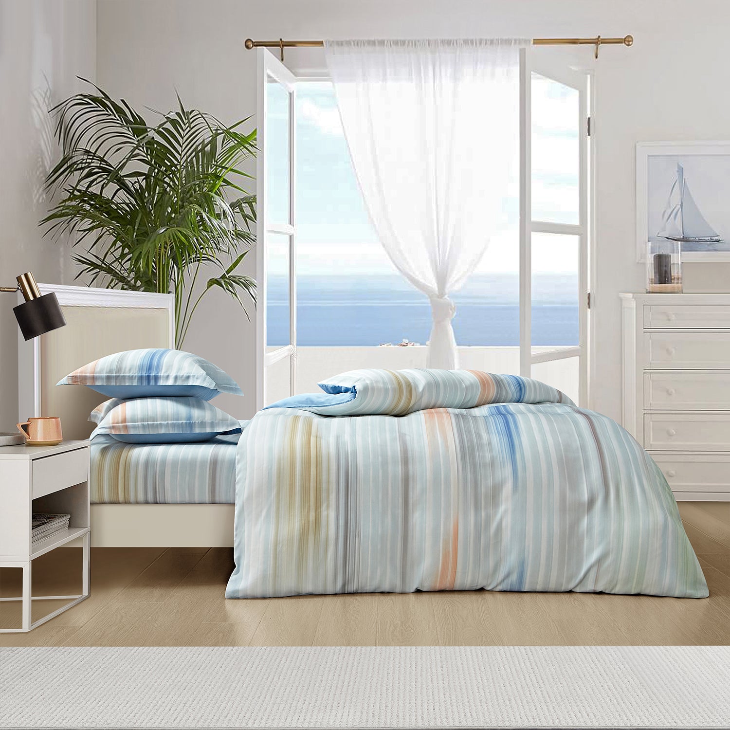 Marie Claire I MONTAIGNE I Lyocell Printed I 1000TC I Fitted Sheet I Bed Set - MC0425LY-04