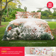 Bellami SG60 Early Bird Luxe Orchid-Inspired Bed Set Collection (Queen & King) - Vanda *With FREE 1 Lumbar Pillow*