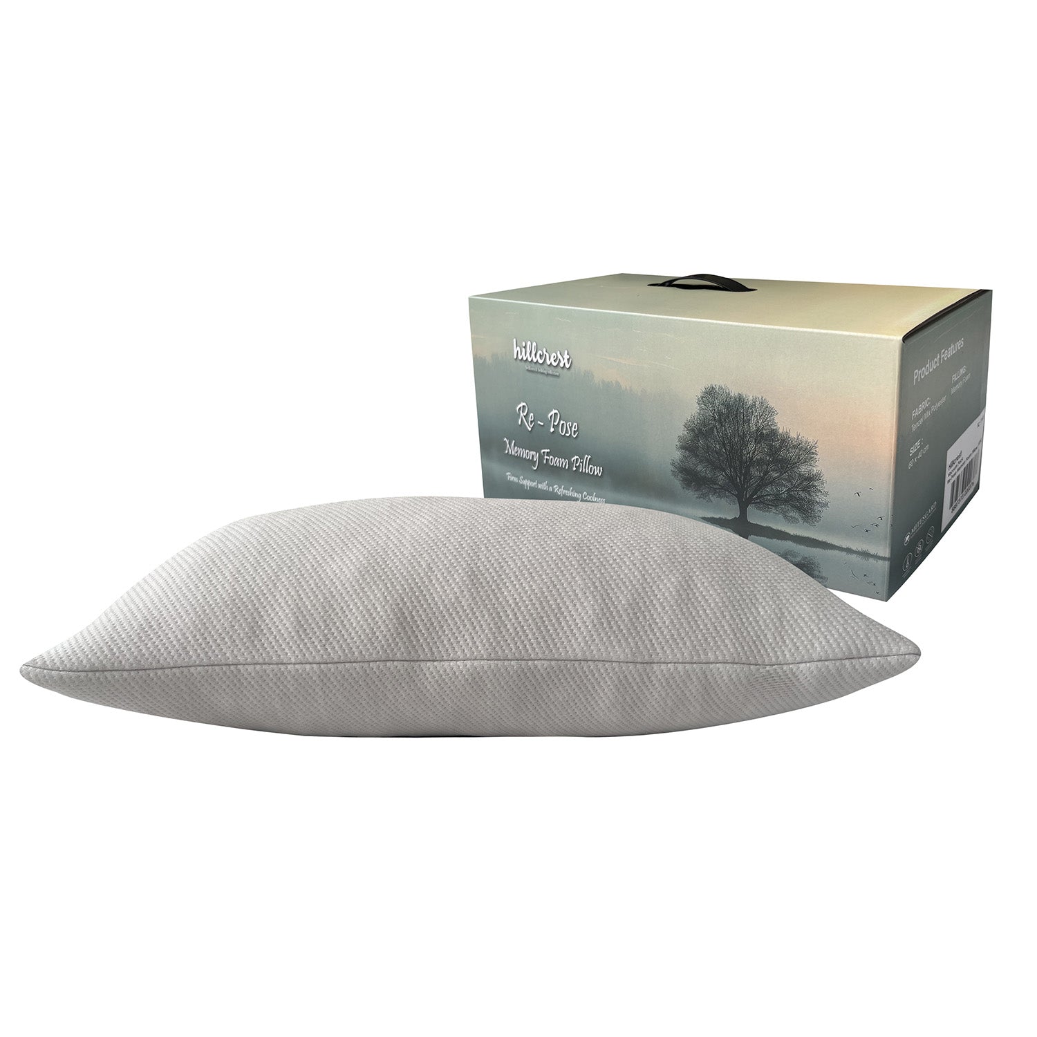Hillcrest I ComfyLux I Vacuum Pack Re-Pose I Memory Foam Pillow