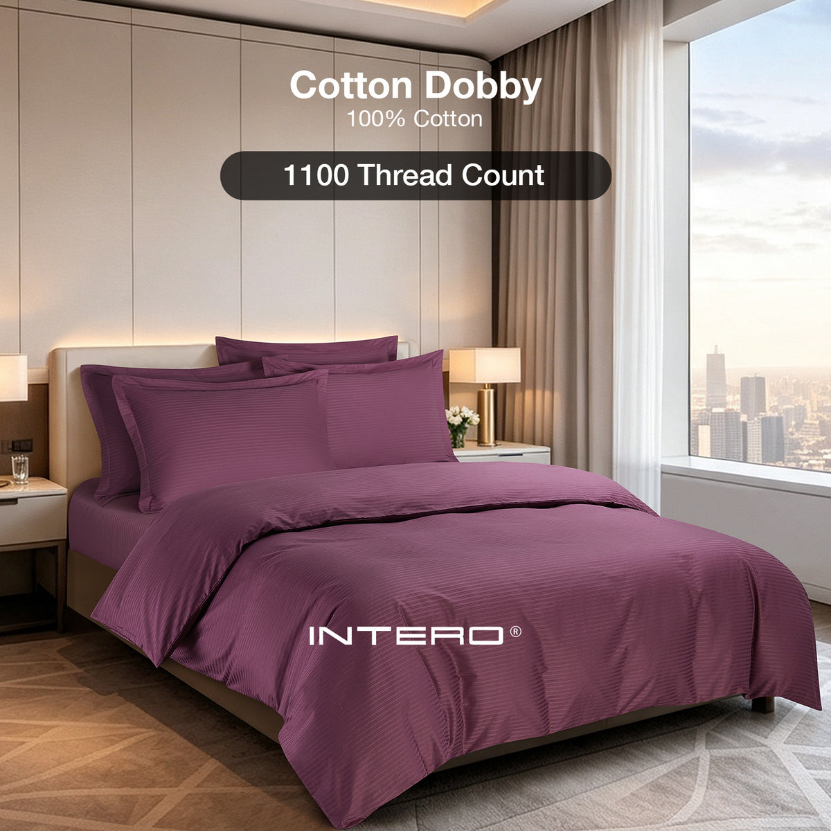 IE Maison Cotton Dobby 1100TC Fitted Sheet Set - Bed Set