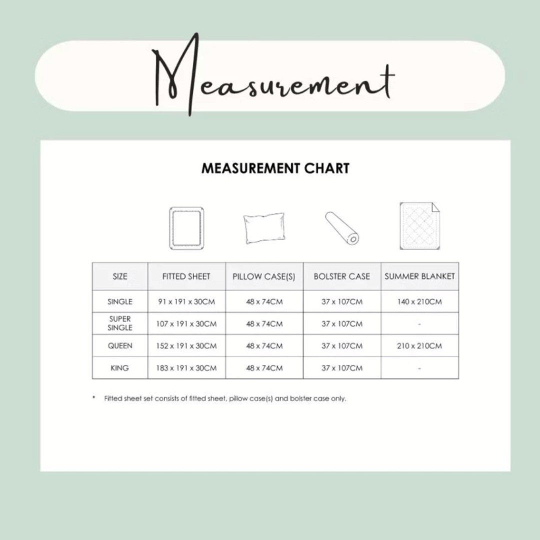 Hillcrest I ComfyLux Printed I 988TC I Fitted Sheet Set I Summer Blanket - Blossora