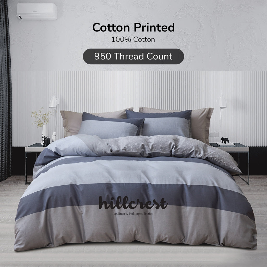 Hillcrest I Cotton Printed I 950TC I Fitted Sheet Set I Bed Set I HC0924 - 4