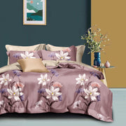Hillcrest I 988TC ComfyLux I Printed Bedding Collection I Fitted Sheet Set & Summer Blanket - Honor