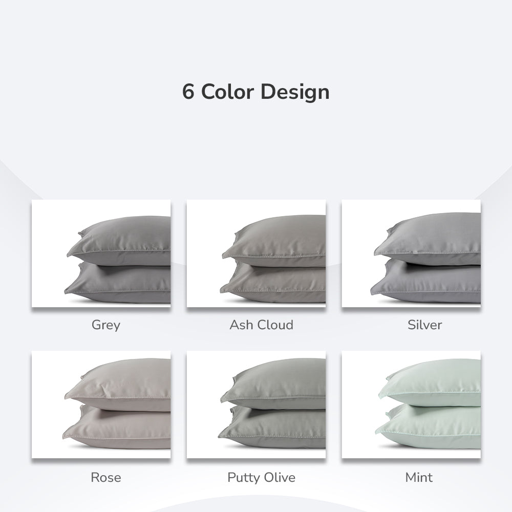 Bellami I Nano Puzzle Mini I Trinity 100% TENCEL™ Solid I 1100TC I Fitted Sheet Set I Bed Set I Pillow Case I Bolster Case - 6 Colours