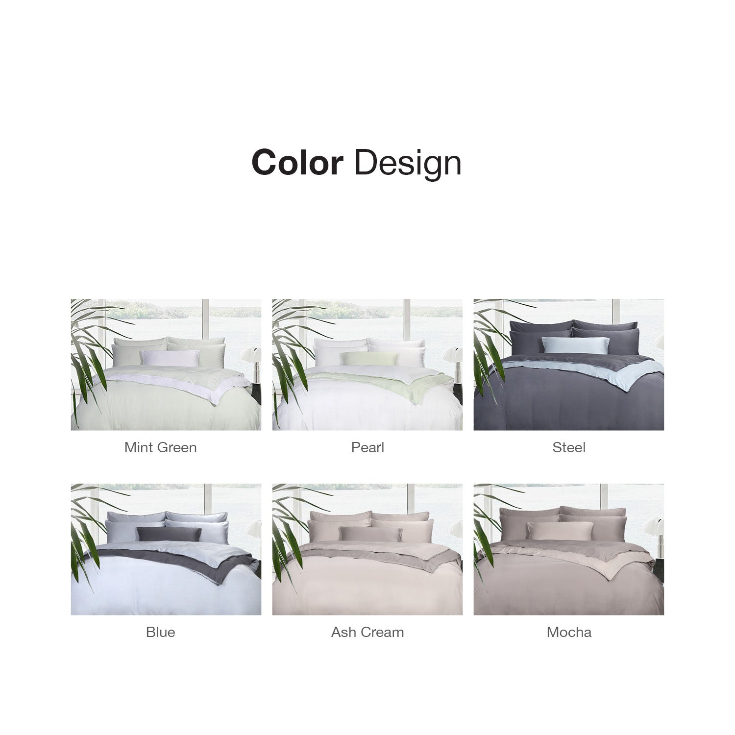 Bellami Trinity Calvi Duo Piping BambooPro Luxury Bedding Set