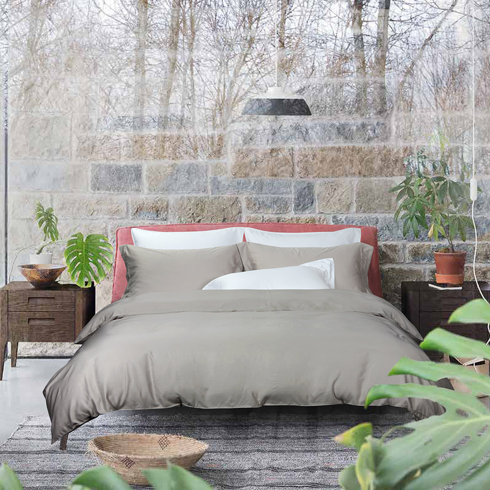 Intero I Grace 5.0 Collection I Premium Bamboo I Fitted Sheet Set I Bed Set I Pillow Case I Bolster Case I With Quilt Cover - 5 Colours