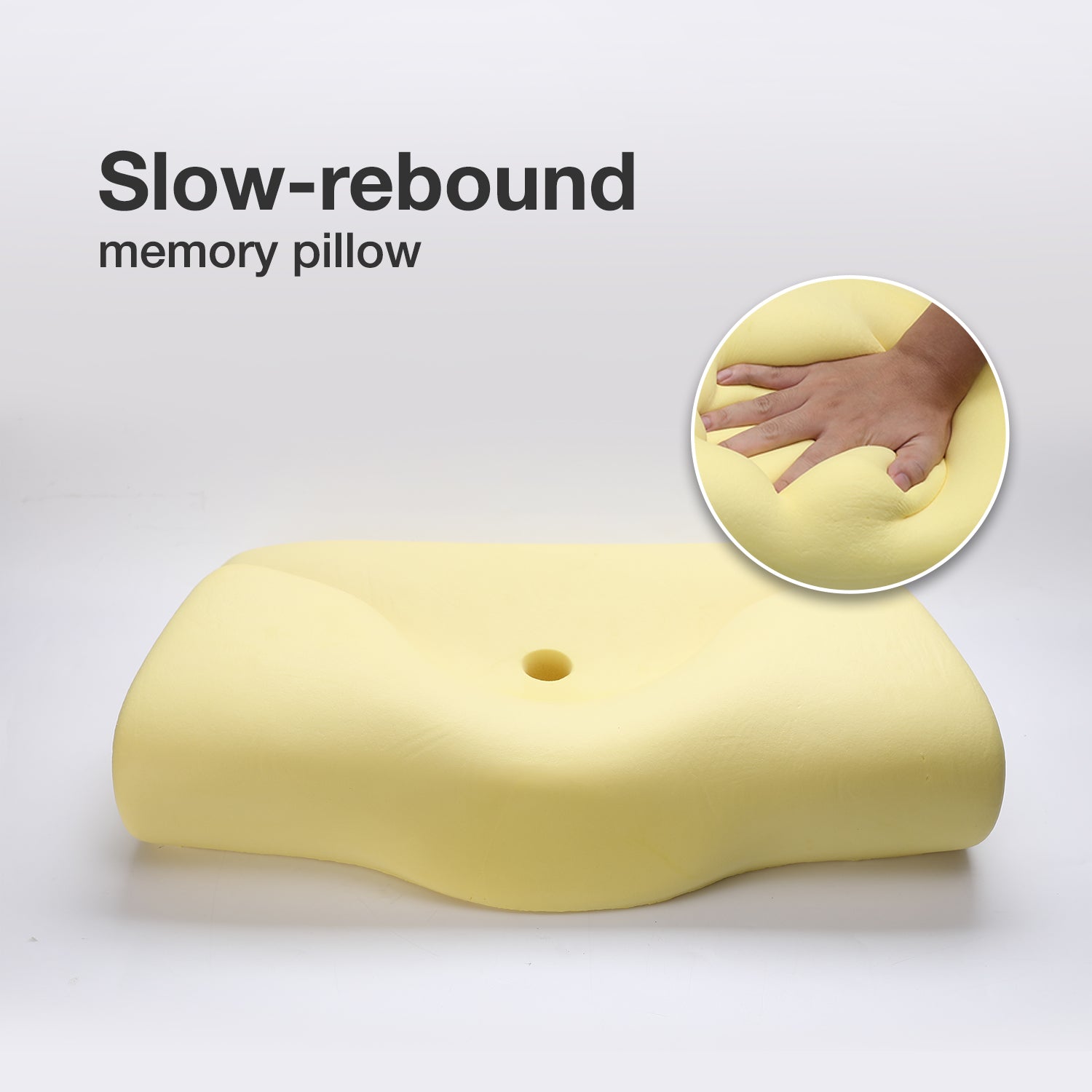 Bellami Plus Tech Series I Neck Nova Memory Foam Pillow I Dual-Height Design | Premium Memory Foam