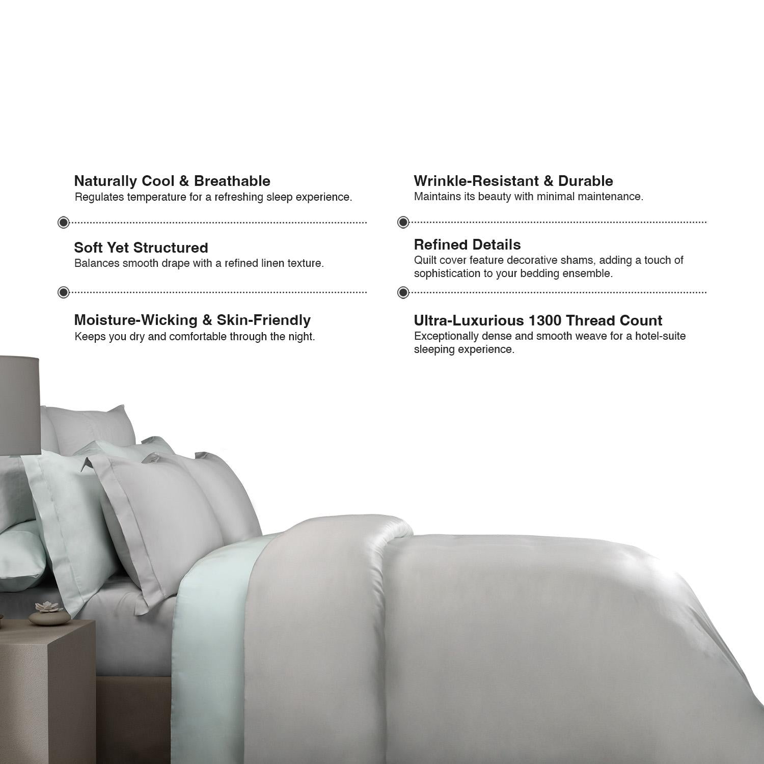 Bellami Heirloom Classic - Hemstitch Tencel Pro 1300TC Chris Bed Set