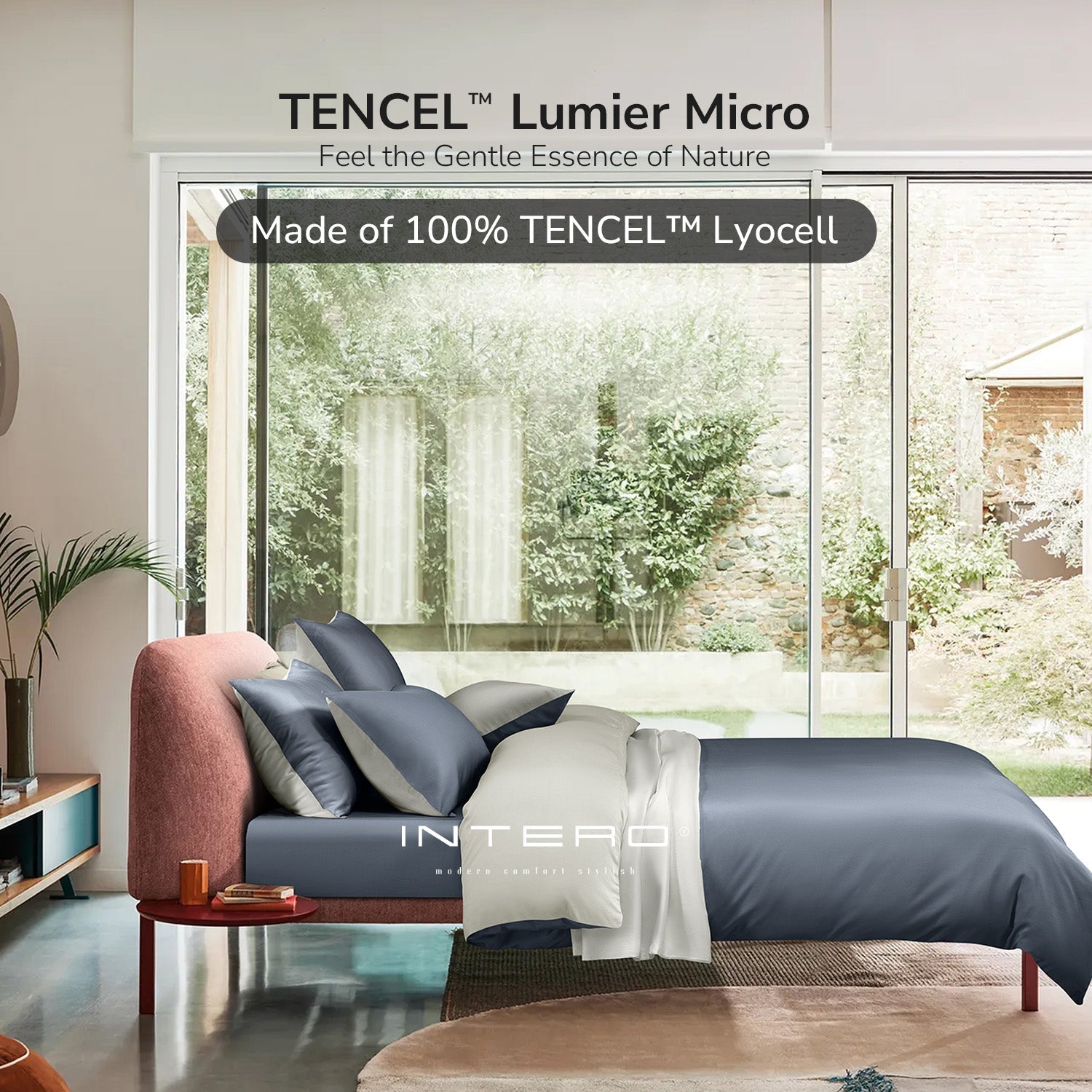 Intero I Lumier Micro I TENCEL‚Ñ¢ Solid 1300 Thread Count Eniz 4.0 I Bed Set | Fitted Sheet | Soft & Comfort