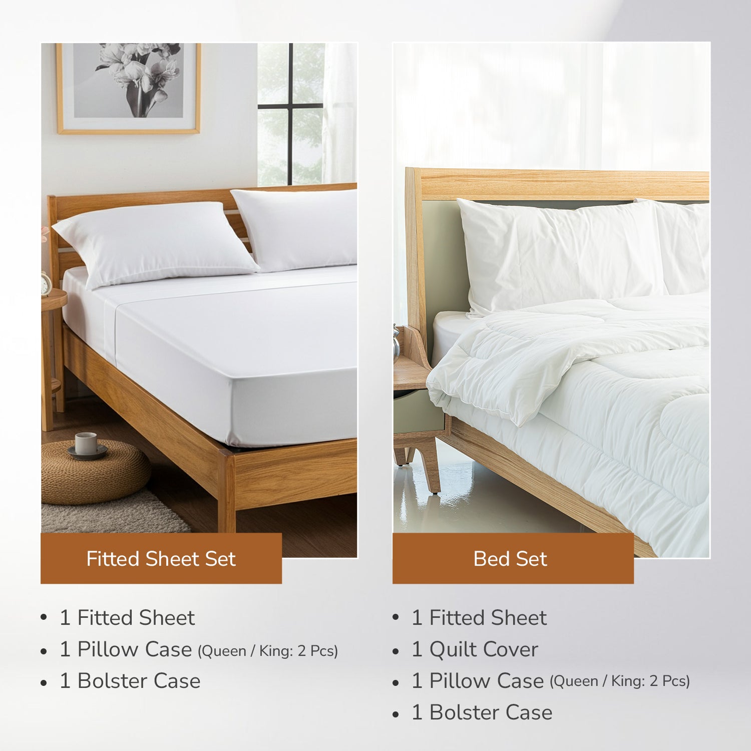 Intero | BambooPro Jac Beyond Thread Count | Toni Collection | Bed Set | Fitted Sheet | With Quilt Cover Set *FREE 1 Bellami Shield Guard Mattress Protector*