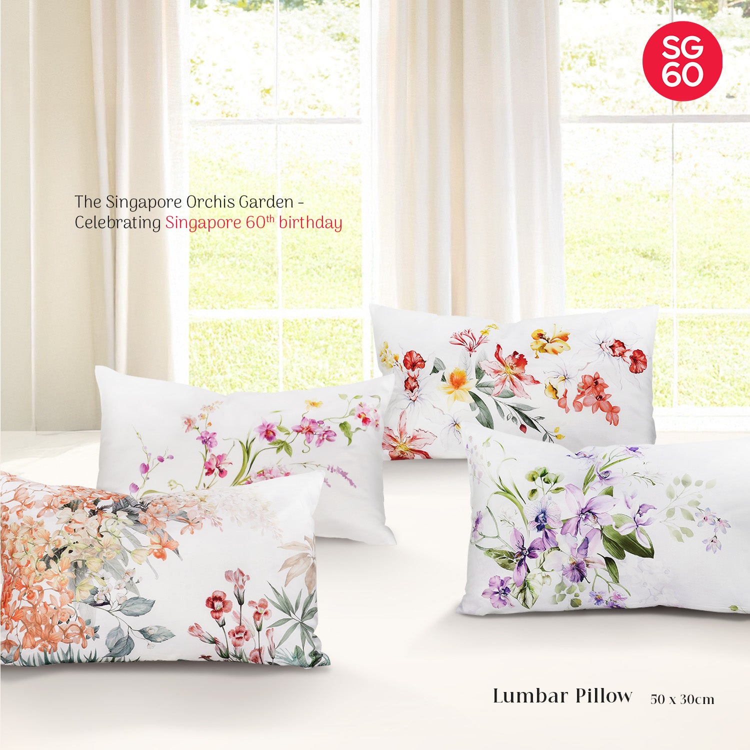 Bellami SG60 Early Bird Luxe Orchid-Inspired Bed Set Collection (Queen & King) - Dendrobium