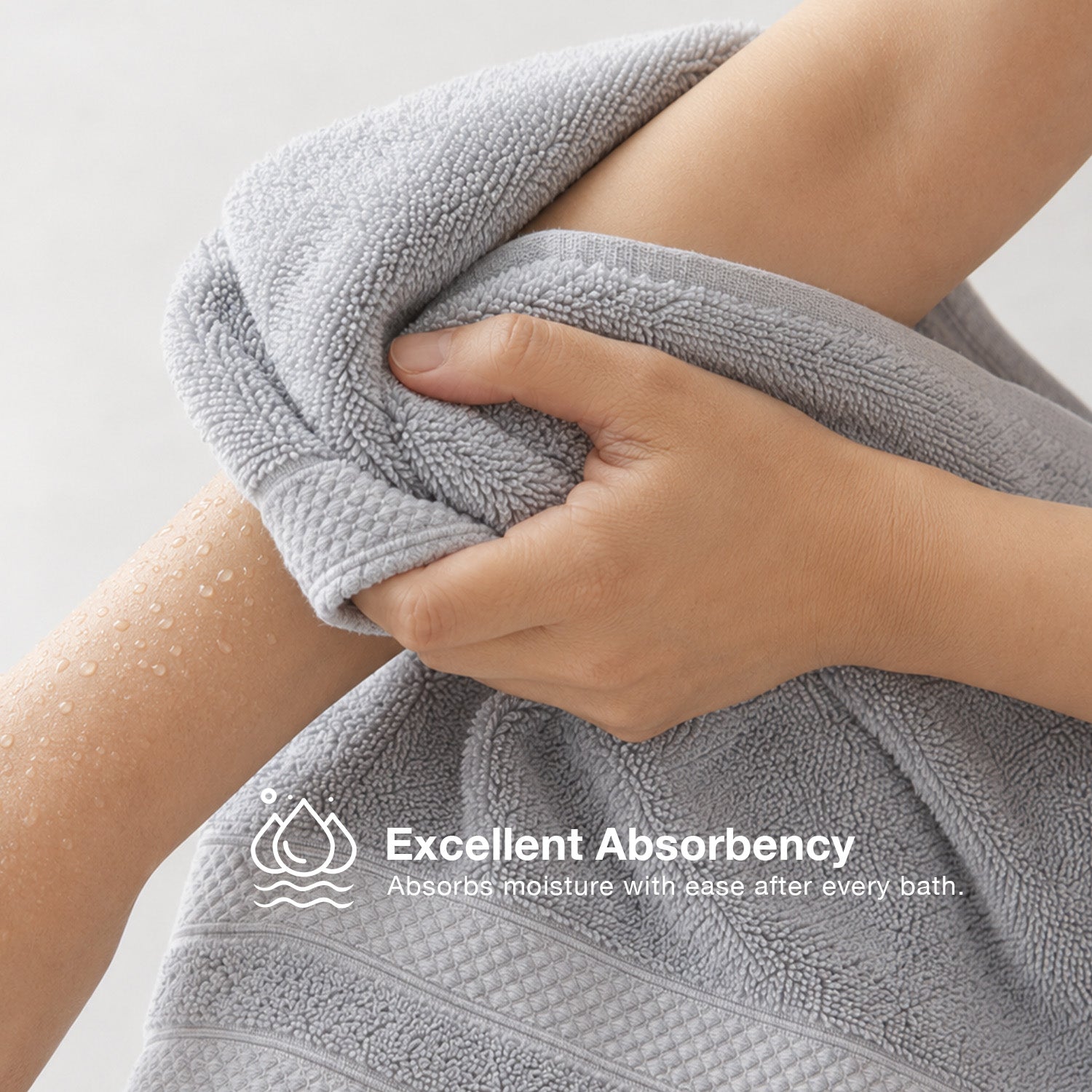 MDC Egyptian Cotton Luxury Bath Towel – 70 x 140cm - Pearl