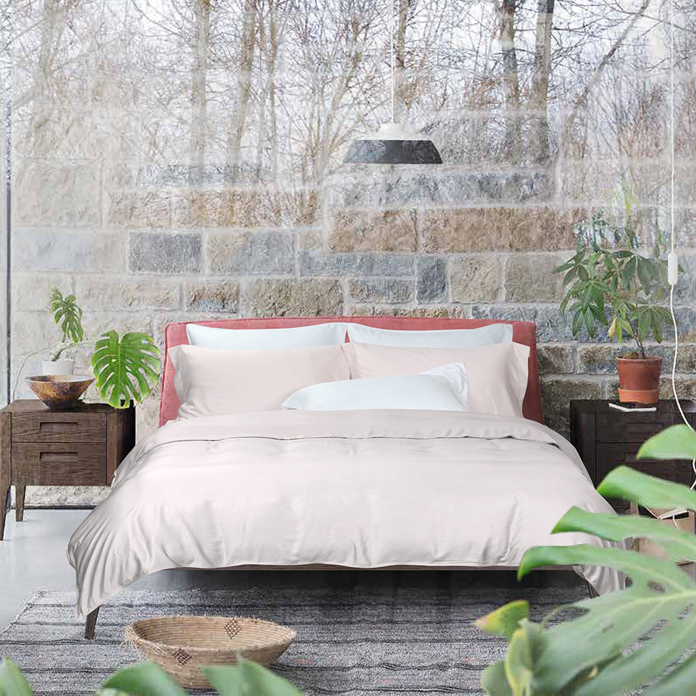 Intero I Grace 5.0 Collection I Premium Bamboo I Fitted Sheet Set I Bed Set I Pillow Case I Bolster Case I With Quilt Cover - 5 Colours