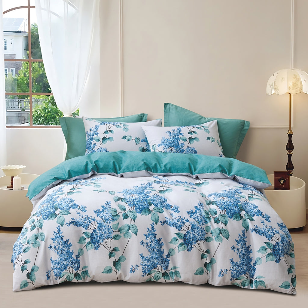 Hillcrest I Cotton Printed I 950TC I Fitted Sheet Set I Bed Set - HC0924 OE 3