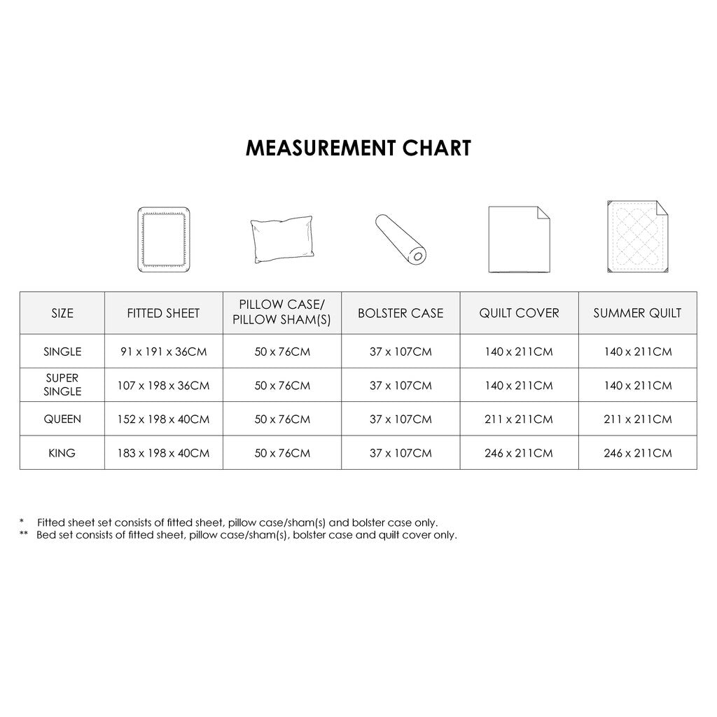 Marie Claire I MONTAIGNE Lyocell Printed I 1000TC I Fitted Sheet Set I Bed Set - MC1024-02