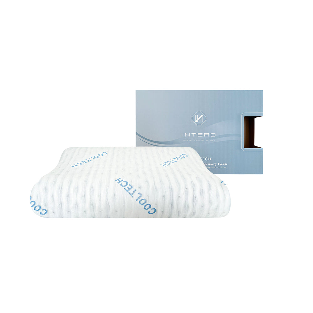 Intero I CoolTech AirPass I Charcoal Memory Foam Pillow - Comfort & Contour