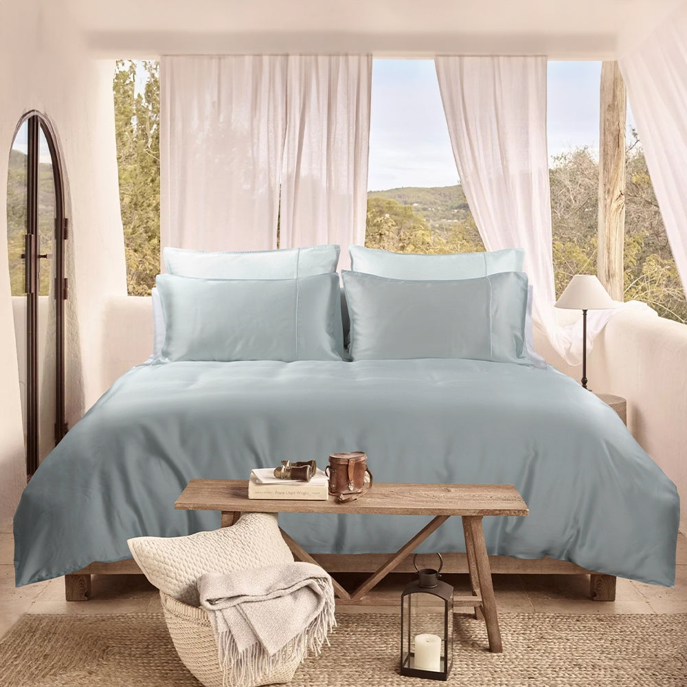 Bellami I Nano Puzzle Mini I Trinity 100% TENCEL‚Ñ¢ Solid I 1100TC I Fitted Sheet Set I Bed Set I Pillow Case I Bolster Case - 6 Colours