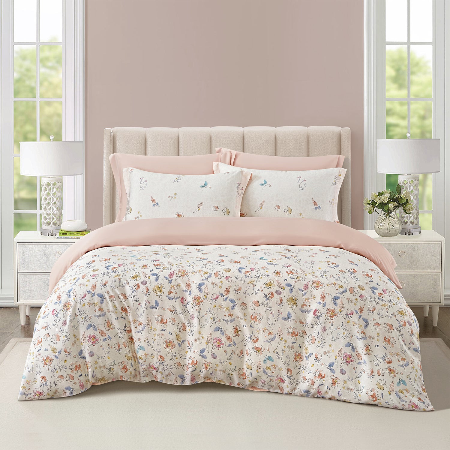 Marie Claire I MONTAIGNE I Lyocell Printed I 1000TC I Fitted Sheet I Bed Set - MC0425LY-01