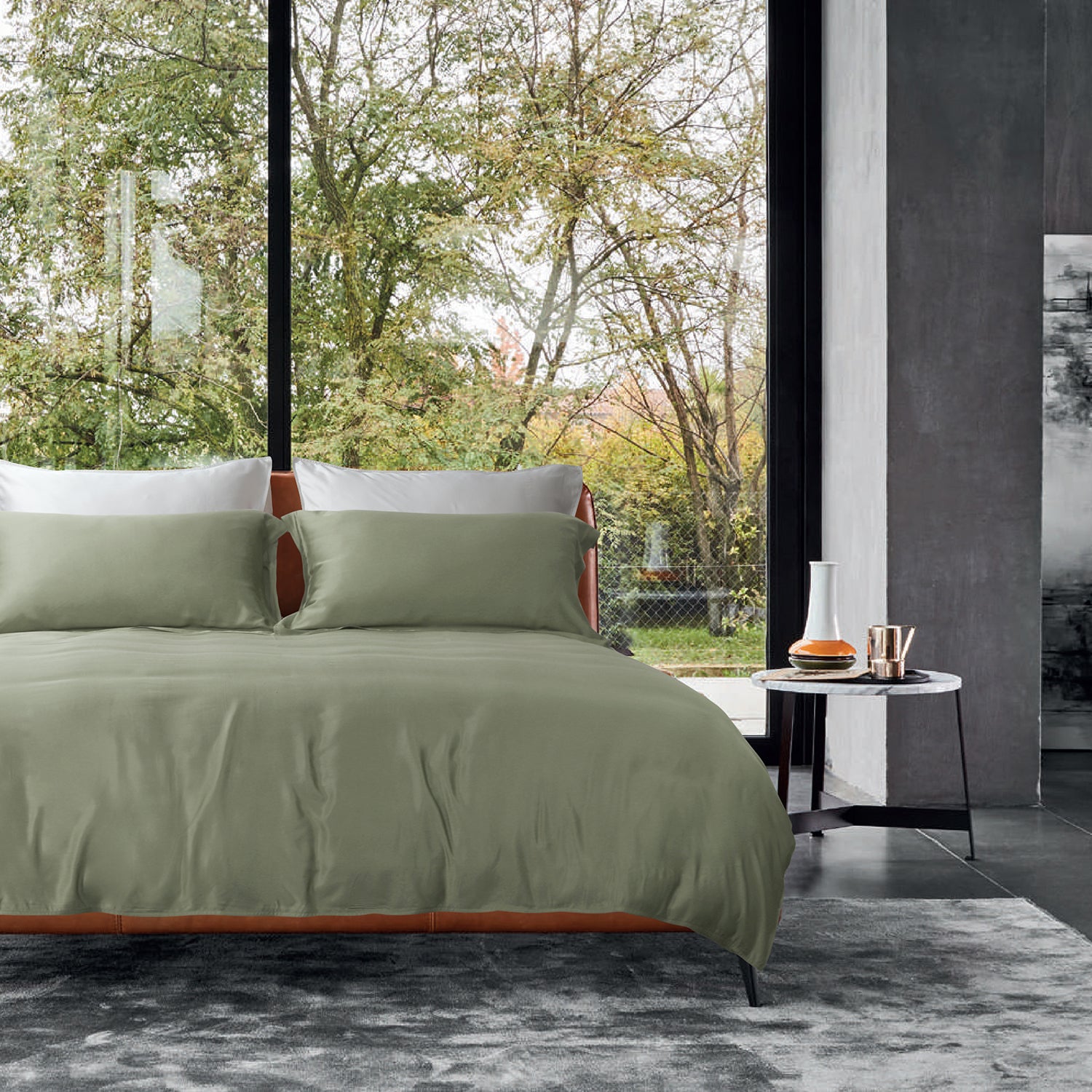 Intero I Grace 5.0 Collection I Premium Bamboo I Fitted Sheet Set I Bed Set I Pillow Case I Bolster Case I With Quilt Cover - 5 Colours