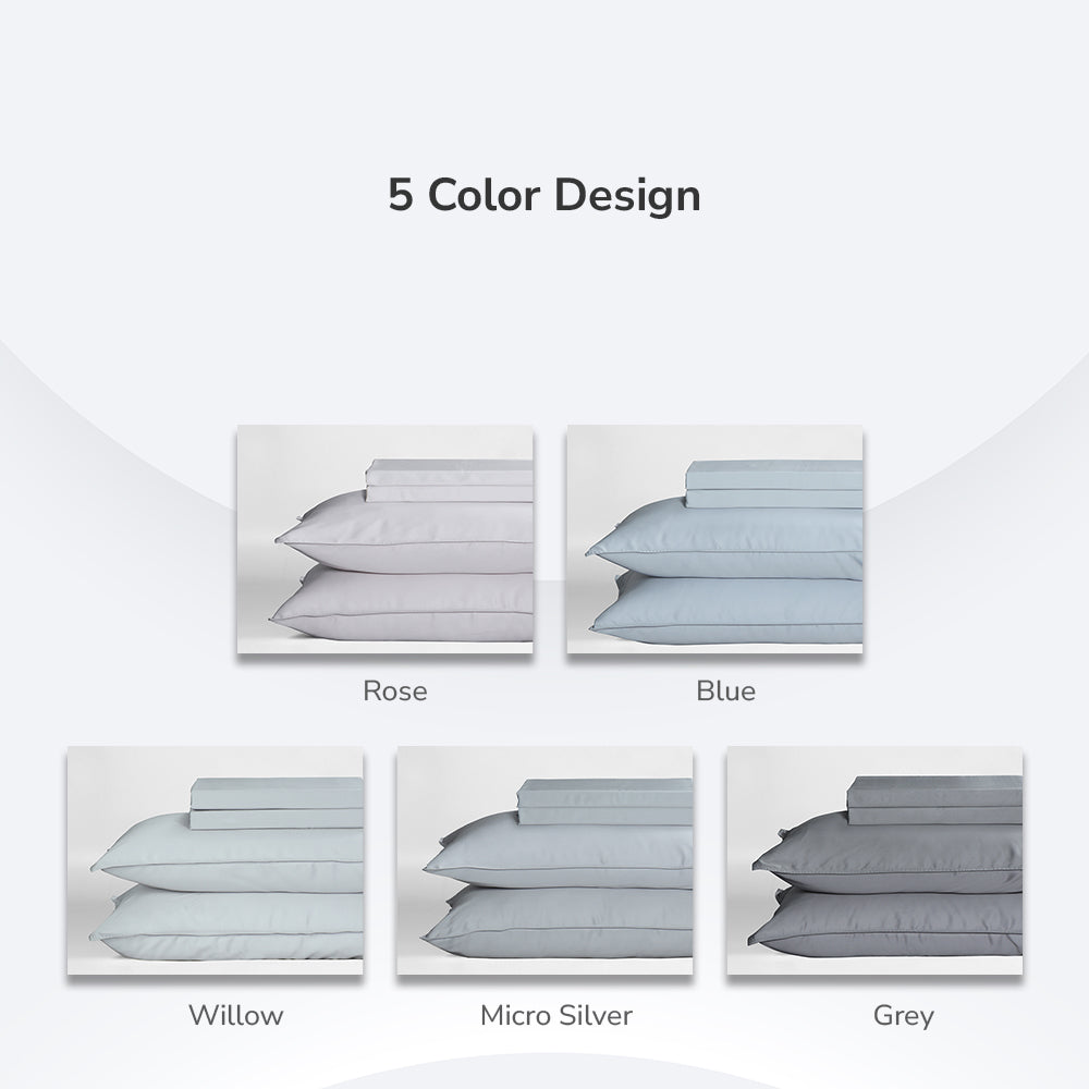 Intero I BambooPro Mono Basic I Beyond Thread Count I Fitted Sheet Set I Pillow Case I Bolster Case - 4 Colours