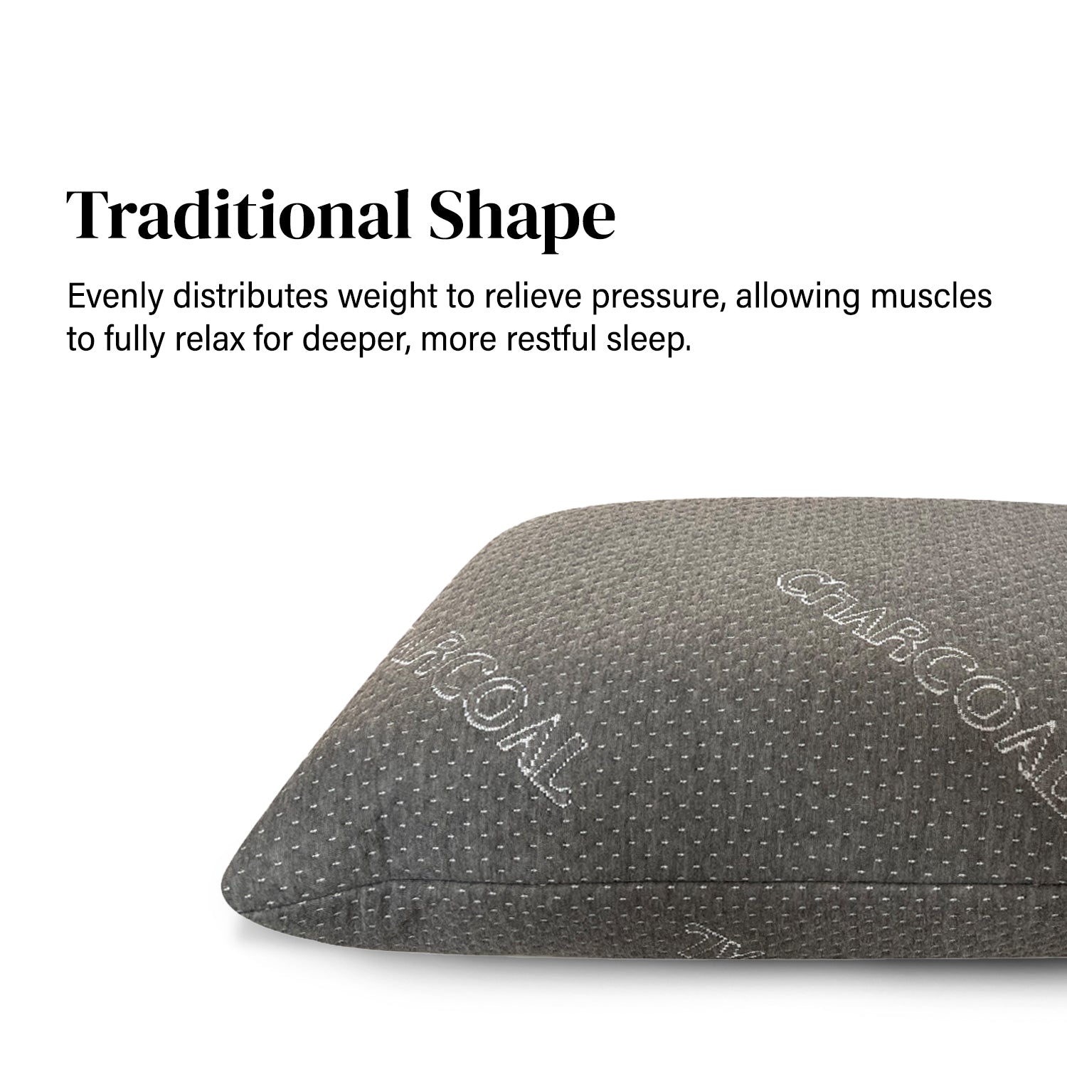 Intero I Charcoal Sensation I Memory Foam Pillow