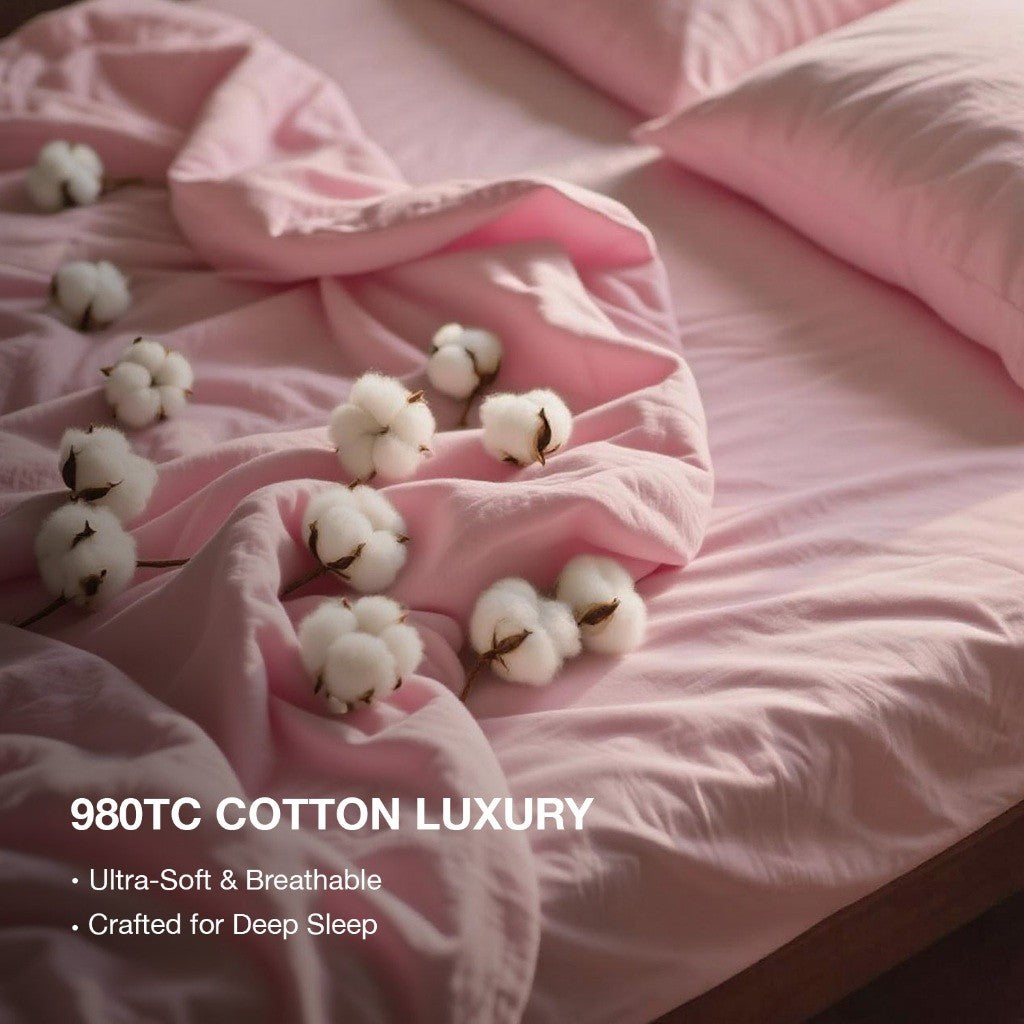 Marie Claire I Morpheus Solid I Cotton I 980TC I Fitted Sheet Set